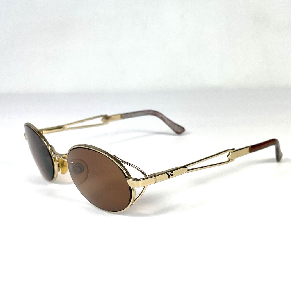 Vogue VO3233-S Vintage 90s Oval Sunglasses Frames Gold Italy 52-19-135 - Picture 2 of 8